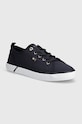 Tommy Hilfiger scarpe da ginnastica VULC CANVAS SNEAKER flat blu navy FW0FW08063