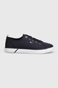 Tenisky Tommy Hilfiger VULC CANVAS SNEAKER FW0FW08063 námořnická modř SS24