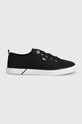 Кеды Tommy Hilfiger VULC CANVAS SNEAKER FW0FW08063 чёрный SS24