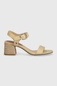 Tommy Hilfiger sandały BLOCK MID HEEL SANDAL FW0FW08075 beżowy SS24