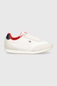 Tommy Hilfiger sneakers FLAG HERITAGE RUNNER FW0FW08077 alb SS24