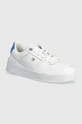λευκό Δερμάτινα αθλητικά παπούτσια Tommy Hilfiger FLAG BASKET Γυναικεία