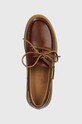 Weekend Max Mara mokasyny skórzane Perak brązowy 2415521034600.TOBACC