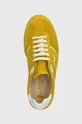 żółty Weekend Max Mara sneakersy zamszowe Pacocolor