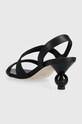 Încălțăminte Weekend Max Mara sandale de piele Zigano 2415521015600.BLACK negru