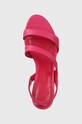 Weekend Max Mara sandale de piele Zigano roz 2415521015600.FUCHSIA