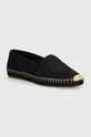 Weekend Max Mara espadryle Sella tekstylny czarny 2415521095670.BLACK
