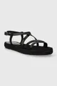 Kožené sandále Weekend Max Mara Pilard2 čierna