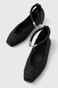 Obuwie Weekend Max Mara baleriny skórzane Assunta 2415521215600.BLACK czarny