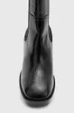 Kožené členkové topánky AllSaints Lottie čierna
