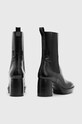 Kožené kotníkové boty AllSaints Lottie WF547Z černá