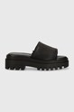 Pantofle Calvin Klein Jeans TOOTHY COMBAT SANDAL IN DC YW0YW01339 černá SS24
