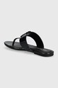 Obuwie Calvin Klein Jeans japonki FLAT SANDAL SLIDE TOEPOST MG MET YW0YW01342 czarny