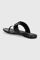 Παπούτσια Σαγιονάρες Calvin Klein Jeans FLAT SANDAL SLIDE TOEPOST MG MET FLAT SANDAL SLIDE TOEPOST MG MET YW0YW01342 μαύρο