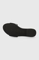 Šľapky Calvin Klein Jeans FLAT SANDAL SLIDE MG MET YW0YW01348 čierna