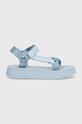 Calvin Klein Jeans sandały SANDAL VELCRO WEBBING DC YW0YW01353 niebieski SS24