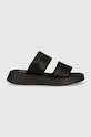 Pantofle Calvin Klein Jeans SLIDE DOUBLE STRAP SANDAL DC YW0YW01355 černá SS24