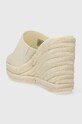 Obuv Šľapky Calvin Klein Jeans SLIDE WEDGE ROPE SANDAL ML BTW YW0YW01356 béžová