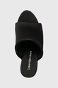 Шльопанці Calvin Klein Jeans WEDGE SANDAL SAT NYL DC чорний YW0YW01359