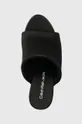 μαύρο Παντόφλες Calvin Klein Jeans WEDGE SANDAL SAT NYL DC WEDGE SANDAL SAT NYL DC