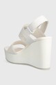 Obuwie Calvin Klein Jeans sandały WEDGE SANDAL WEBBING IN MR YW0YW01360 biały