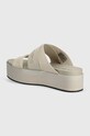 Παπούτσια Παντόφλες Calvin Klein Jeans FLATFORM SANDAL WEBBING IN MR FLATFORM SANDAL WEBBING IN MR YW0YW01361 μπεζ