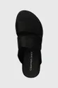 μαύρο Παντόφλες Calvin Klein Jeans FLATFORM SANDAL WEBBING IN MR FLATFORM SANDAL WEBBING IN MR
