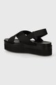 Obuwie Calvin Klein Jeans sandały FLATFORM SANDAL SLING IN MR YW0YW01362 czarny