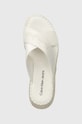 Šľapky Calvin Klein Jeans SPORTY WEDGE ROPE SANDAL MR biela YW0YW01364