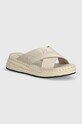 Natikače Calvin Klein Jeans SPORTY WEDGE ROPE SANDAL MR ostalo bež YW0YW01364