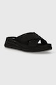 Šľapky Calvin Klein Jeans SPORTY WEDGE ROPE SANDAL MR klinový čierna YW0YW01364