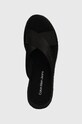Чехли Calvin Klein Jeans SPORTY WEDGE ROPE SANDAL MR черен YW0YW01364