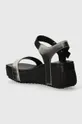 Calvin Klein Jeans sandały WEDGE BLOCK SANDAL METALLIC DC Cholewka: Materiał syntetyczny, Wnętrze: Materiał syntetyczny, Podeszwa: Materiał syntetyczny