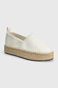 Espadrilky Calvin Klein Jeans PLATFORM ESPADRILLE UC platforma bílá YW0YW01377