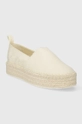 Еспадрилі Calvin Klein Jeans PLATFORM ESPADRILLE ML BTW бежевий