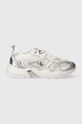 Calvin Klein Jeans sneakersy RETRO TENNIS LOW LACE MH ML MR YW0YW01381 srebrny SS24