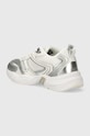 Boty Tenisky Calvin Klein Jeans RETRO TENNIS LOW LACE MH ML MR YW0YW01381 stříbrná