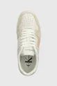 beżowy Calvin Klein Jeans sneakersy BASKET CUPSOLE LOW MIX NBS DC