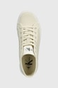 Високи кецове Calvin Klein Jeans BOLD VULC FLATF MID CS ML BTW бежов YW0YW01392