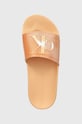 Calvin Klein Jeans papuci SLIDE TPU JELLY MG WN portocaliu YW0YW01402