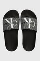 Calvin Klein Jeans papucs SLIDE AOP WN szintetikus fekete YW0YW01407