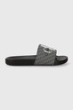 Calvin Klein Jeans papucs SLIDE AOP WN YW0YW01407 fekete SS24