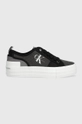 чёрный Кеды Calvin Klein Jeans BOLD VULC FLATF LOW CS ML BTW Женский