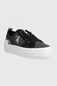 Calvin Klein Jeans tenisówki BOLD VULC FLATF LOW CS ML BTW YW0YW01412 czarny SS24