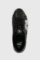 μαύρο Δερμάτινα αθλητικά παπούτσια Calvin Klein Jeans BOLD VULC FLATF LOW LTH NBS MET BOLD VULC FLATF LOW LTH NBS MET
