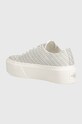 Boty Tenisky Calvin Klein Jeans FLATFORM+ CUPSOLE LOW LACE CS MR YW0YW01420 bílá