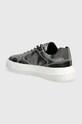 Boty Tenisky Calvin Klein Jeans CHUNKY CUPSOLE LOW LACE MG DC YW0YW01429 stříbrná