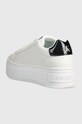 Обувки Маратонки Calvin Klein Jeans BOLD PLATF LOW LACE LTH ML MET YW0YW01431 бял