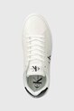 Маратонки Calvin Klein Jeans BOLD PLATF LOW LACE LTH ML MET бял YW0YW01431