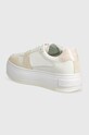 Obuća Tenisice Calvin Klein Jeans BOLD PLATF LOW LACE MIX NBS DC YW0YW01432 bež
